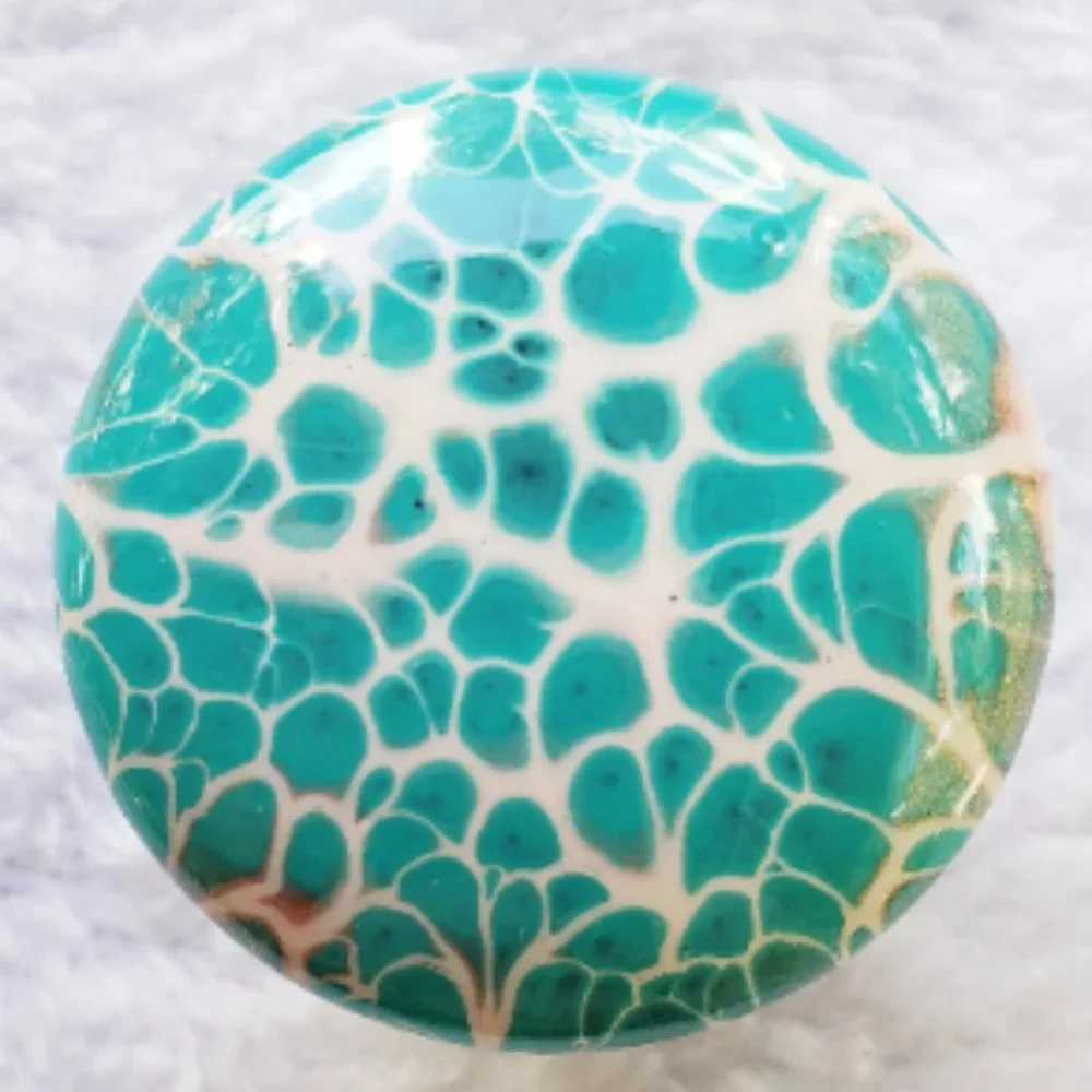 Hand Crafted Cabinet Door Knobs Hand Painted White Pink Turquoise Sage Wooden